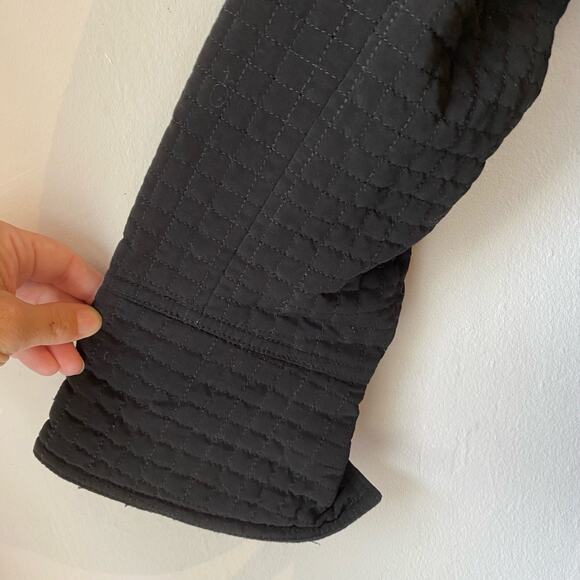 Esprit Vintage Quilted Jacket Coat SZ L Black Cottagecore Y2K 90’s - Picture 5 of 8